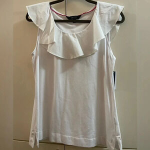 IMNYC Isaac Mizrahi Womens Shirt Top Blouse White Size 6